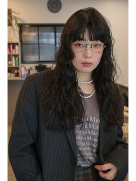 ロングパーマニュアンスパーマくせ毛風パーマ登戸向ヶ丘遊園