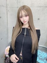 インク 渋谷(INK.)&nbsp;イメチェンヘアスタイルアンブレラカラーピンクベージュ