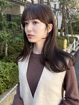 ノラ ヘアーサロン(NORA HAIR SALON)&nbsp;ナチュラル小顔前髪あり後れ毛サイドバング結べるボブくびれヘア