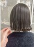 新規【top stylistやっぺ限定】透明感赤み消しカラー+カット+quick TR