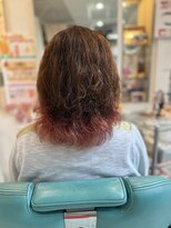 ヘアースタジオエル 毛先ダブルカラー&リタッチカラー&カット&ヘッドスパ