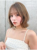 結べる長さのボブ/韓国風レイヤーカット/顔周りカット/前髪/立川