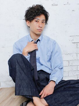 ラックスビー スカイ 大阪梅田店(LUXBE SKY) イメチェン★黒髪メンズパーマ【LUXBE 梅田店】