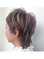 ハニーマスタード(HONEY MUSTARD)&nbsp;【ゲストヘア】バイオレットアッシュのウルフショート