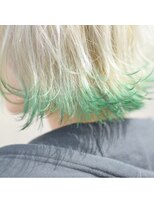 ホワイト 梅田(white)&nbsp;ホワイト×ミントグリーン×ヘルシーボブ