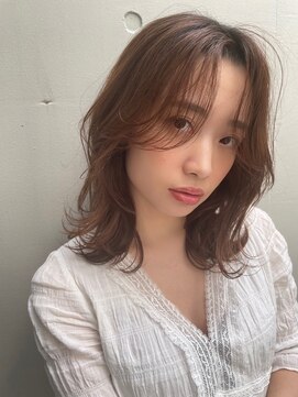 トリコ ショップアンドヘアサロン(tricot shop hair salon) 外ハネミディ/20代30代/小顔カット