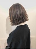 透明感グレージュカラー