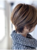 20代30代大人可愛い小顔ショート丸みボブカット