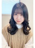韓国ヘアー×シースルーバング