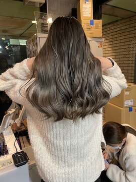 ラフ(LAFF) #黒髪#ボブルフ#ネビージュ#小顔#ワンレン