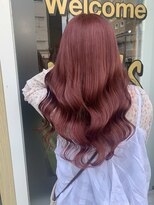 ラビスモア(Lovis moa)&nbsp;切りっぱなしボブ/ピンクブラウン/エアリーロング/美髪のススメ
