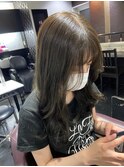 【ブリーチなし】暗めオリーブグレージュ