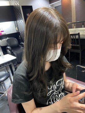 ヒップスデコ(Hip's deco) 【ブリーチなし】暗めオリーブグレージュ