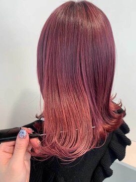 ヴィーナス 倉敷店(Ve-nus) ケアブリーチ オンカラー: レッド