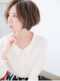 ひし形フォルム&センターパートが作る小顔美人f小山30代40代
