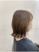 ベージュな外ハネボブ。9.17