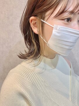 サンド 名古屋(sand) インナーカラー/ボブ/レイヤーカット/くびれボブ