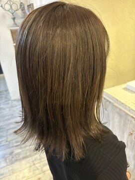 エミュー(emue) 髪質改善カラー透け感柔らかベージュカラー