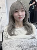 ハイトーングレー　レイヤーカット　【高崎】