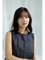 エアー 青山(AIR) 大人可愛い/ミディアムヘア/シースルーバング