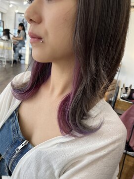 クラン ヘアーアンドスタジオ(CLAN hair & studio) インナーパープル