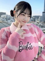 ミミバイカシュカシュ(mimi by cache cache)&nbsp;シースルーぱっつんくまさんお団子ヘア