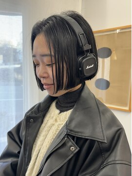 シベル(sibell) ボブ/ミニボブ/切りっぱなし/ワンレン/前髪なし/地毛戻し