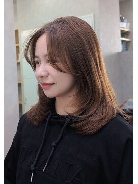 ソヨン 豊田市駅店(SOYON) 76.レイヤーカット/顔周りカット/韓国ヘア/かきあげ前髪