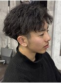 ショートツイスパアップバング