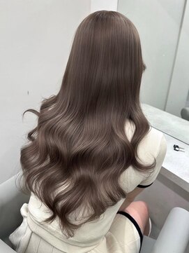 ベレーザ 渋谷(BELEZA) 15336オリーブグレージュ韓国風巻きレイヤーカットワンホンヘア