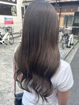 ベルヘアーデザイン 堺東(Belle hair Design)&nbsp;韓国風レイヤーカットイルミナカラーオリーブグレージュ堺東