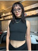 前髪ショートベリーショートミニウルフカットショートウルフ