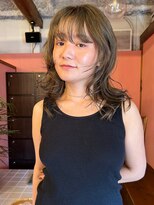 ニーム(nimes)&nbsp;hibico レイヤースタイル×オリーブカラー