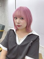 リミットバイアフィナー 大宮店(limit by Afinar) くびれボブ/ペールピンク/ブリーチ