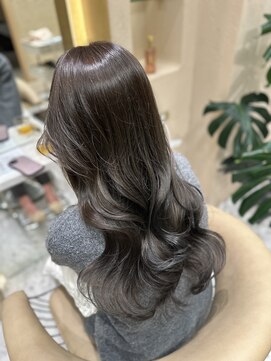 プアメリア 名古屋(Puamelia) オリーブグレージュ/透明感カラー/髪質改善