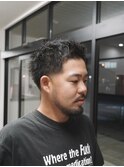 テーパーフェード短髪