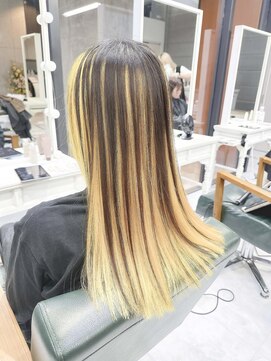 アンブレラカラーロングデザインカラー/イエローれもん