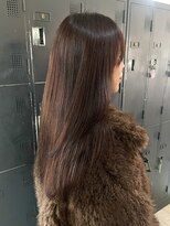 ヘアーアイストゥーレ(HAIR ICI TRE) 髪質改善カラー ダークブラウン 艶カラー