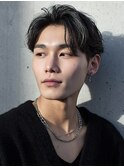 アップバング メンズショート 刈り上げ ツーブロック ビジネス