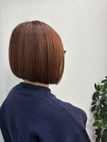 ヘアーリビングリコ 新潟笹口店(hair living Liko) 前下がりボブ×pink red