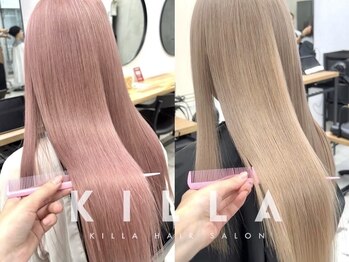 KILLA神戸三宮元町 ダブルカラー/ブリーチデザインカラー/ブリーチなしダブルカラーの写真/ブリーチあり・なしどちらも◎一人ひとりに合わせたカラー提案*[神戸三宮元町/ブリーチなしダブルカラー]