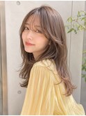 【NOA】柔らかくびれロング透明感小顔レイヤー韓国風シースルー