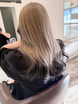 リシェイルノイ(RICHAIR.NEU) エンドカラー☆シルバーグレージュ×ブラック