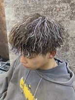 エイム ヘア デザイン 町田店(eim hair design) メンズマッシュ/ツイストパーマ/ホワイトメッシュ/町田