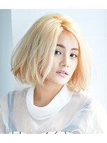 ビアンコカーロ 用賀店(Bianco caro)&nbsp;ナチュラルボブ/ハイトーンカラー/20代30代