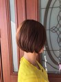 ヘアーショップウィッシュ(Hair shop wish)&nbsp;ノンブローで決まるナチュラルボブ