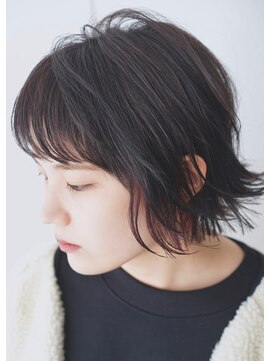 シーン(hair design SCENE) ≪SCENE 谷添担当☆≫外ハネボブ×インナーカラー