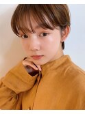 マニッシュ　ネイビーカラー　シアーグレージュ　ショート