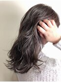 デザインカラー/厚めバング/ローライト/スリークボブ