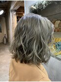 【roijir  表参道】ブリーチ必須　オリーブアッシュカラー